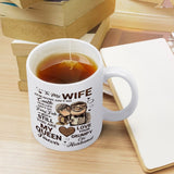 To My Wife You Are My Queen Forever - Romantic Mug for Wife Girlfriend - Wedding Anniversary Birthday Gift For Her