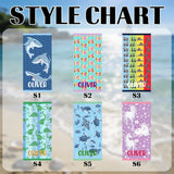 Personalized Kids Beach Towel, Custom Name Sea Creature Truck Pool Towel, Soft Kids Beach Gift, Boys Beach Towel, Girls Pool Towel