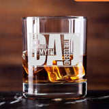 The Man The Myth The Legend Whiskey Glass, Bourbon Glass, Fathers Day Gift, Best Dad Gift, Retirement Gift, Gift for husband, Gift for him,