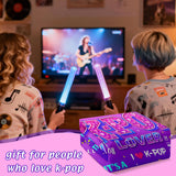 Kpop Easter Basket Stuffers for Girls, Kpop Merch Stuff, Easter Blanket for Teen Girls, Music Gifts for Women Friends K-Pop Fans, Korean Blankets with Trendy for Women, Cozy Flannel Throw 50‘’×60‘’