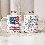 Personalized Coffee Cup With Kids Names for Dad Husband Son, Unique Gift for Father's Day, Birthday, Christmas