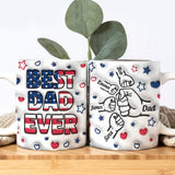 Personalized Coffee Cup With Kids Names for Dad Husband Son, Unique Gift for Father's Day, Birthday, Christmas