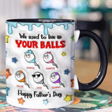 Personalized Mug with Kids Names for Dad, Husband - Funny Fathers Day Gifts, Birthday, Anniversary