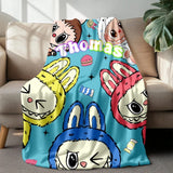 Kawaii Labu Inspired Blanket - Gift For Labu Fans Harajuku Style Animal Blanket