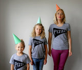 Family Matching Shirt - Pizza Lover Handmade Graphic Tees, Dad Gift for Him from kids, Family Photo Outfit