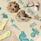 Personalized Beach Towel with Photo - Custom Photo Vacation Beach Towel