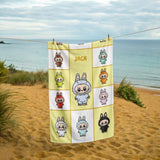 Cute Personalized Beach Towel, Personalized Name Bath Towel, Custom Pool Towel, Beach Towel With Name, Outside Birthday Vacation Gift