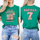 Custom Labubu Birthday Shirt, Personalized Labubu Birthday Gift, Custom Birthday Shirt, Cute Birthday T-Shirt