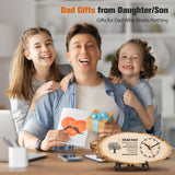Gifts for Dad Wooden Clock, Dad Gifts from Daughter Son, Dad Birthday Gift from Daughter, Birthday Gifts for Dad Who Wants Nothing, Gifts for Dad from Daughter to My Dad Gifts