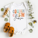 Personalized Groovy Cousin Crew Kids Shirt - Retro Custom Matching Cousins Shirts - Cousin Trip - Boho Natural Kids Youth & Adult Shirt