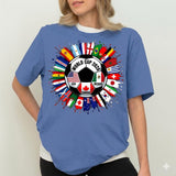 2026 Soccer Cup Shirt, Soccer World Tournament T-shirt, International Game Day Tees, Usa Canada Mexico Football Sweatshirt, Sport Fan Gift