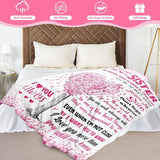 Premium Super Soft Blanket for Sisters - Unique Birthday Gifts for Family and Friends