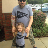 Family Matching Shirt - Pizza Lover Handmade Graphic Tees, Dad Gift for Him from kids, Family Photo Outfit