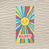 Personalized Beach Towel with Name, Custom Summer Beach Gift for Family & Friends Girls Trip, Custom Name Gift for Family Vacation, Birthday, Kids and Adults