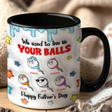 Personalized Mug with Kids Names for Dad, Husband - Funny Fathers Day Gifts, Birthday, Anniversary