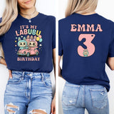 Custom Labubu Birthday Shirt, Personalized Labubu Birthday Gift, Custom Birthday Shirt, Cute Birthday T-Shirt