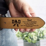 Custom Dad Lucky To Have You In Life Belt, Family Personalized Custom Engraved Leather Belt, Father's Day Belt , Gift For Dad, Grandpa