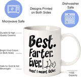 Fathers Day Funny Gifts for Dad Husband Him from Daughter Son Kids Wife - 11 OZ Ceramic Coffee Mug - Stocking Stuffers for Christmas Xmas,Birthday, Anniversary Gag Presents Ideas for PaPa Step Dad