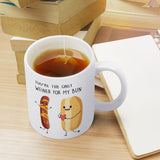 You're the only weiner for my bun Mug- Funny Gift for her or him, Valentine's Day gift, Gift for girlfriend wife, couple gift