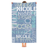 Personalized Beach Towel with Name, Custom Summer Beach Gift for Family & Friends Trip, Custom Name Gift for Family Vacation, Birthday, Kids and Adults