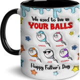 Personalized Mug with Kids Names for Dad, Husband - Funny Fathers Day Gifts, Birthday, Anniversary