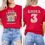 Custom Labubu Birthday Shirt, Personalized Labubu Birthday Gift, Custom Birthday Shirt, Cute Birthday T-Shirt