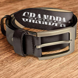 Personalized Leather Belt for Grandpa, Father's Day Gifts, Grandpa Father’s Day Gift, Unique Gift for Dad, Husband, Grandpa, From Grandkids