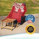 Best Dad Ever Beach Towel, Custom Best Dad Towels - Father Personalized Beach Towel with Kids Names, Best Dad Ever Gift for Him T146