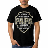 Personalized T-Shirt with Kids Names - Customizable Shirt for Father's Day, Birthday Gift for Dad