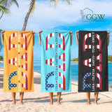 Dad Beach Towel, Custom Fathers Day Gifts for Dad, Dad Gifts from Kids, Papa Beach Towel, Summer Pool Towel for Fathers Day, Gift for Dad