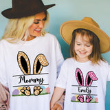 Custom Easter Shirt, Matching Family Easter Shirt, Personalized Bunny Shirt, Bunny Family Shirts, Bunny TShirts, Family Matching T-shirts
