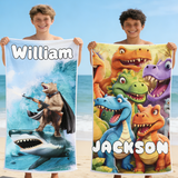 High Quality Personalized Name Beach Towel,Bath Towel, Pool Towel for Kids and Adults