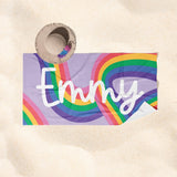 Personalized Name Towel for Beach Bath Pool, Customizable Beach Towel for Kids and Adults