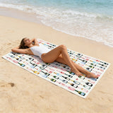 Champagne Bottle Beach Towel, Gifts for Champagne Lovers Sand Free Swim Bath Towels for Women Swimming Pool Camping Travel, Cocktail Lovers Gifts Oversized XL Beach Towels