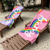 Personalized Name Towel for Beach Bath Pool, Customizable Beach Towel for Kids and Adults