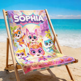Cute Personalized Beach Towel for Kids and Adults