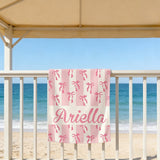 Custom Bow Towels,Friends Stripes Towel Customization,Birthday Beach Towels with Name,Colorful Bride Gifts,Kids Towels,Vacation Pool Towel
