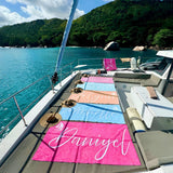 Personalized Name Towel for Beach Bath & Pool - Unique Vacation Gift for Kids and Adults