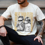 Custom Dad Vintage Photo Shirt: Personalized Fathers Day Shirt With Kids Photo, Funny Dad Shirt, Best Dad Ever Shirt, New Dad Gift