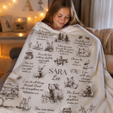 Personalized Name Blanket - Bible verse kid blanket - Christian baby gift newborn receiving blanket - Gift for Baptism - Woodland blanket - Custom Christian Nursery decor gift