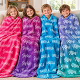 Personalized Name Blanket for Baby Kids Adults - Unique Gift for Birthday, Christmas