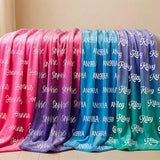 Personalized Name Blanket for Baby Kids Adults - Unique Gift for Birthday, Christmas
