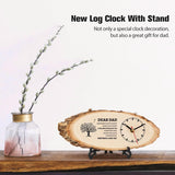 Gifts for Dad Wooden Clock, Dad Gifts from Daughter Son, Dad Birthday Gift from Daughter, Birthday Gifts for Dad Who Wants Nothing, Gifts for Dad from Daughter to My Dad Gifts
