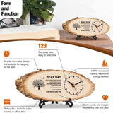Gifts for Dad Wooden Clock, Dad Gifts from Daughter Son, Dad Birthday Gift from Daughter, Birthday Gifts for Dad Who Wants Nothing, Gifts for Dad from Daughter to My Dad Gifts
