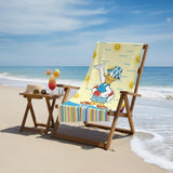 Personalized Cartoon Beach Towel Gift, Custom Summer Beach Towel, Custom Kids towel, Summer Gift, Beach Trip