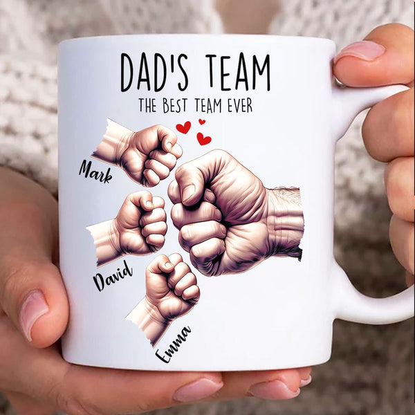 Personalized Family Mug with Kids Names- Gift for Father, Grandfather, Men, Family, Friends, Fathers Day