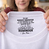 Custom Inside Neck T-Shirt with Name & Text - Personalized Birthday Gifts For Daughter Son Mom Dad Husband Wife - Never Forget That I Love You