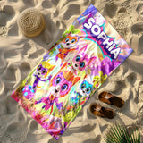 Cute Personalized Beach Towel for Kids and Adults