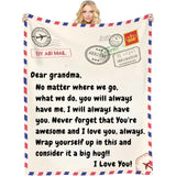 Here's a reminder that you're awesome and I love you- Customizable Love Reminder Blanket for Family and Friends - Unique Gifts for Mom Dad Son Daughter Sister