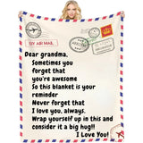 Never Forget that You are Awesome - Customizable Love Reminder Blanket for Family and Friends - Unique Gifts for Mom Dad Son Daughter Bestie